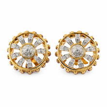 18K Two-Tone Gold | Natural Diamond & Amethyst Sunburst Pendant & Earrings Set | Statement Fine Jewelry - Pendant