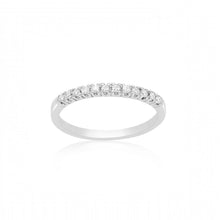 18K White Gold Diamond Half Eternity Ring | Prong-Set Wedding Band | Classic Timeless Design Jewelry - Ring