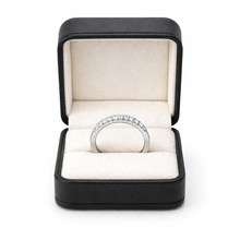 18K White Gold Diamond Half Eternity Ring | Prong-Set Wedding Band | Classic Timeless Design Jewelry - Ring