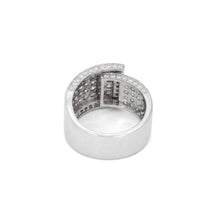 18K White Gold Men’s Band | 5.55 Carats Natural Diamond | Princess & Round Cut Statement Design - Ring