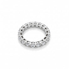18K White Gold Natural Diamond Eternity Ring | Classic Stackable Wedding Band | Timeless Elegance - Ring
