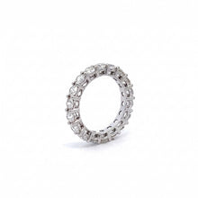 18K White Gold Natural Diamond Eternity Ring | Classic Stackable Wedding Band | Timeless Elegance - Ring