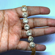 18K Yellow Gold Diamond Polki Bracelet – Elegant Piece Reflecting Indian Jewelry Traditions - Bracelet