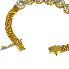 18K Yellow Gold Diamond Polki Bracelet – Elegant Piece Reflecting Indian Jewelry Traditions - Bracelet
