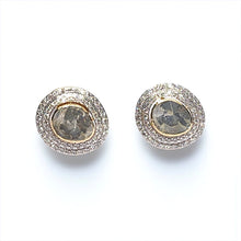 18K Yellow Gold Diamond Polki Earrings – Versatile Accessory for Ethnic or Contemporary Outfits - Earrings