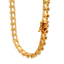 18K Yellow Gold Bracelet Tennis Mounting