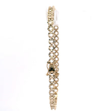18K Yellow Gold DC Tennis Bracelet Mounting