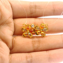 18K Yellow Gold Natural Diamond & Multi-Color Sapphire Floral Cluster Pendant | Contemporary Design - Pendant