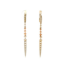 18K Yellow Gold Dangle Earring Jewelry Mounting