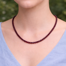 Natural Garnet Hexagon Facet Bead Gemstone Necklace Jewelry