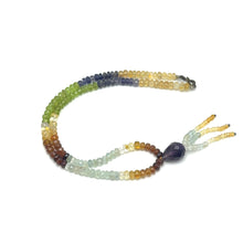 Iolite Natural, Peridot, Citrine, Aquamarine, Spessartite, and Amethyst Necklace