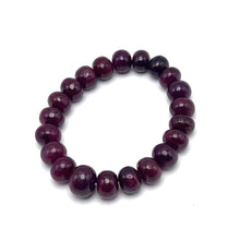 Natural Ruby Bracelet | Smooth 11–14mm Rondelle Beads 21 Pcs 280 Carats | Scarlet Red VVS Clarity | Classic Gemstone Jewelry