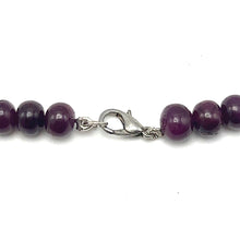 Opulent Natural Ruby Smooth Necklace 7mm Rondelle with 13mm Central Ruby Gemstone Jewelry with Timeless Elegance for Prosperity, Recognition & Protection