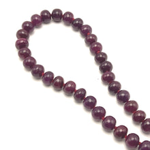 Elegant Natural Ruby Rondelle Necklace Large 10-11mm Plain Cut VVS Clarity Crimson Color Gemstone Jewelry For Leadership, Strength & Success