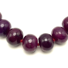 Majestic Natural Ruby Necklace Rondelle 11-14mm Plain Cut VVS Clarity Crimson Color Gemstone Jewelry For Power, Prosperity & Protection