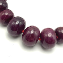 Natural Ruby Heirloom Necklace Ultra Statement Rondelle 16-23mm Plain Cut VVS Clarity Crimson Color Gemstone Jewelry For High Power, Success & Recognition