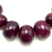 Natural Ruby Heirloom Necklace Ultra Statement Rondelle 16-23mm Plain Cut VVS Clarity Crimson Color Gemstone Jewelry For High Power, Success & Recognition