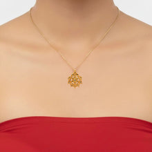 22K Yellow Gold Polki Diamond & Meenakari Floral Mandala Pendant | Traditional Kundan Heritage Jewelry - Pendant