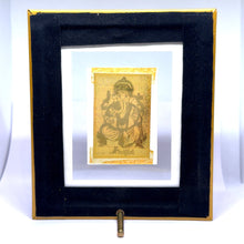 24K Gold Foil Frame Lord Ganesha Prosperity & Protection Auspicious Welcome Handcrafted Gift - Frame