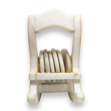 24K Gold Marble Handcrafted Rocking Chair Coaster 6 PC Set