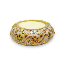 24K Gold Marble Handcrafted 6 Piece Coaster Stand Set