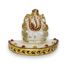 24K Gold Marble Crystal Handcrafted Ganesha Auspicious Statue