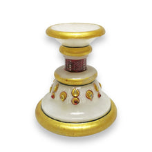 Marble 24K Gold Handcrafted Clock Stand 2 pc set