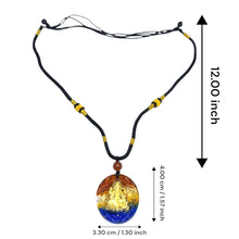 24K Hallmarked Gold Lord Ganesh Pendant Necklace | Auspicious Temple Jewelry | Vibrant Glazed Finish - Necklace