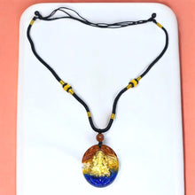 24K Hallmarked Gold Lord Ganesh Pendant Necklace | Auspicious Temple Jewelry | Vibrant Glazed Finish - Necklace