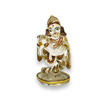 24K Gold Crystal Handcrafted Krishna Divine Statue