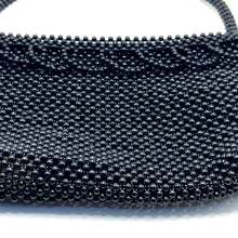 Handmade Purse Luxury Black Pearls Beads Shoulder Strap Bag
