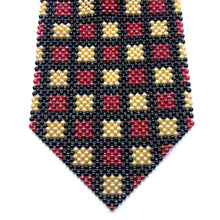Handcrafted Square Pattern Pearl Tie Geometric Collection