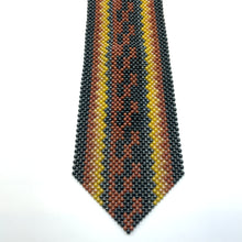 Handcrafted Vertical Stripes Pattern Pearl Tie Modern and Stylish