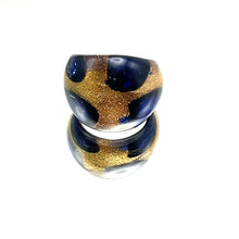 Handmade Glass Acrylic Ring Floral Splash Infinity Band