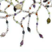 Natural Semiprecious Mix & Peridot Gemstone Necklace