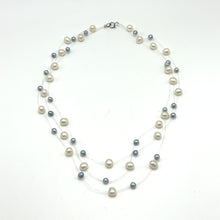 Pearl Classic Two-Tone Station Style Necklace