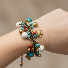 Handmade Boho Colorful Beaded with Turquoise, Howlite and Coral Accents Jewelry