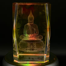 3D Crystal Buddha Meditation Lamp Religious Zen