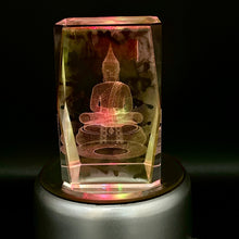3D Crystal Buddha Meditation Lamp Religious Zen
