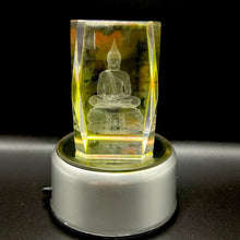 3D Crystal Buddha Meditation Lamp Religious Zen