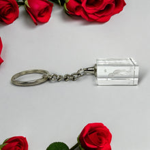 3D Crystal Dolphin Delight Keychain Laser Engraved