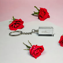 3D Crystal Dolphin Keychain Laser Engraved