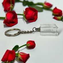3D Crystal Monk Keychain Laser Engraved