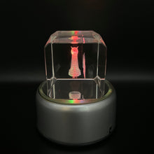 3D Crystal Peacock Engraving Lamp Whimsical