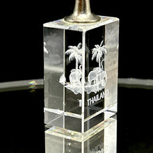 3D Crystal Thailand Keychain Laser Engraved