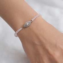Natural Rose Quartz 4mm Faceted Rondelle Bracelet | 8 Inch Simple Minimalist Jewelry Classic Style Design