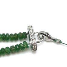 Natural Precious Necklace Zambia Emerald Gem Beads 2 Strands Layered Unique Jewelry