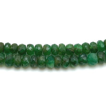 Natural Precious Necklace Zambia Emerald Gem Beads 2 Strands Layered Unique Jewelry