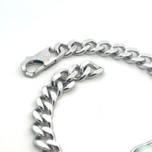 925 Sterling Silver Cuban Link Bracelet with South Sea Pearl | 15 Carat Smooth High Luster | Unisex Luxury Statement