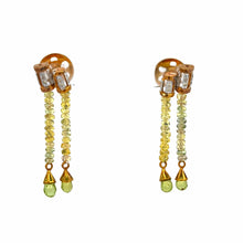 9K Two-Tone Gold | Natural Sapphire Tourmaline & Diamond Necklace & Bracelet Set - Necklace Bracelet Set